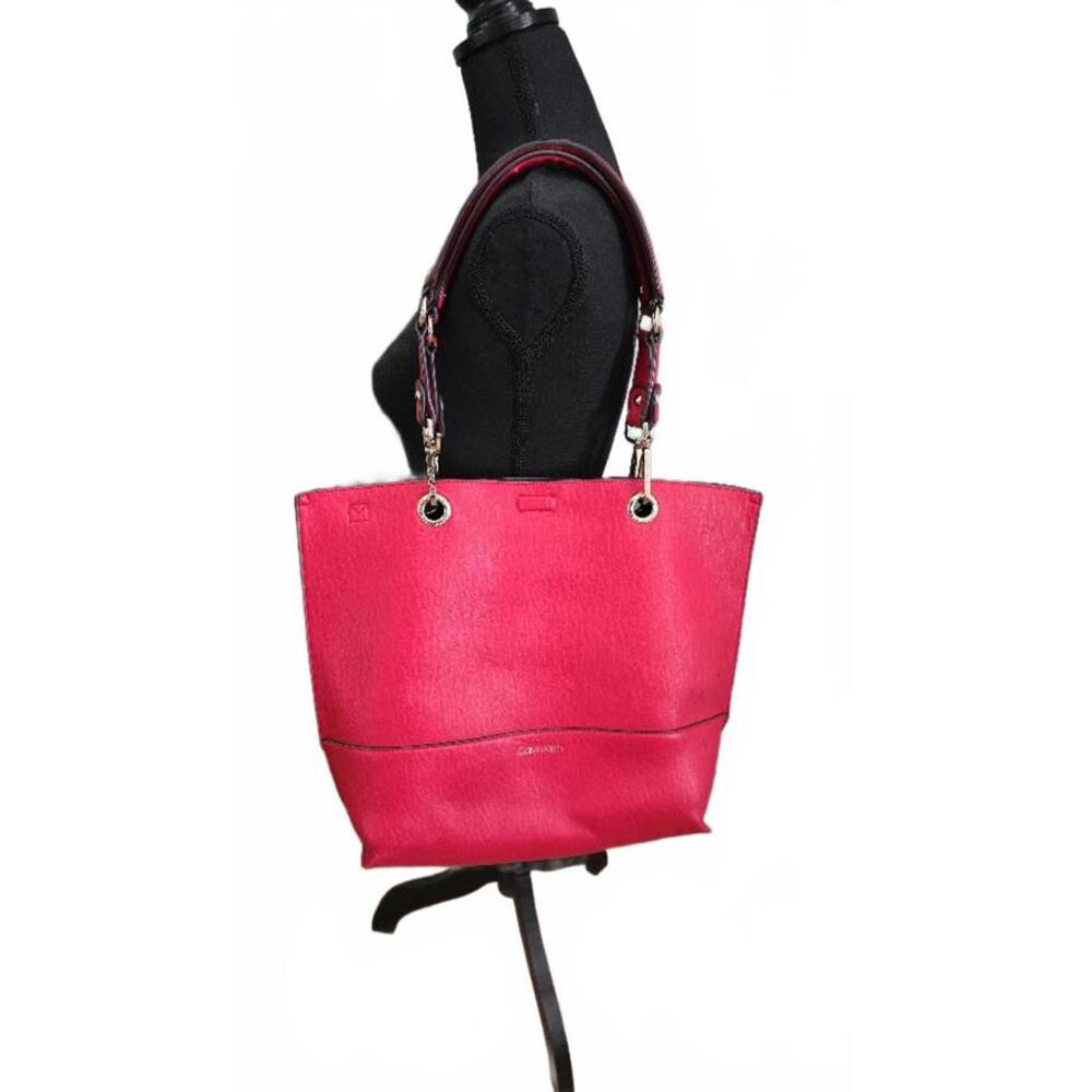 Calvin Klein Sonoma Reversible Tote Bag with Pouch – Red (Large) - Picture 7 of 7